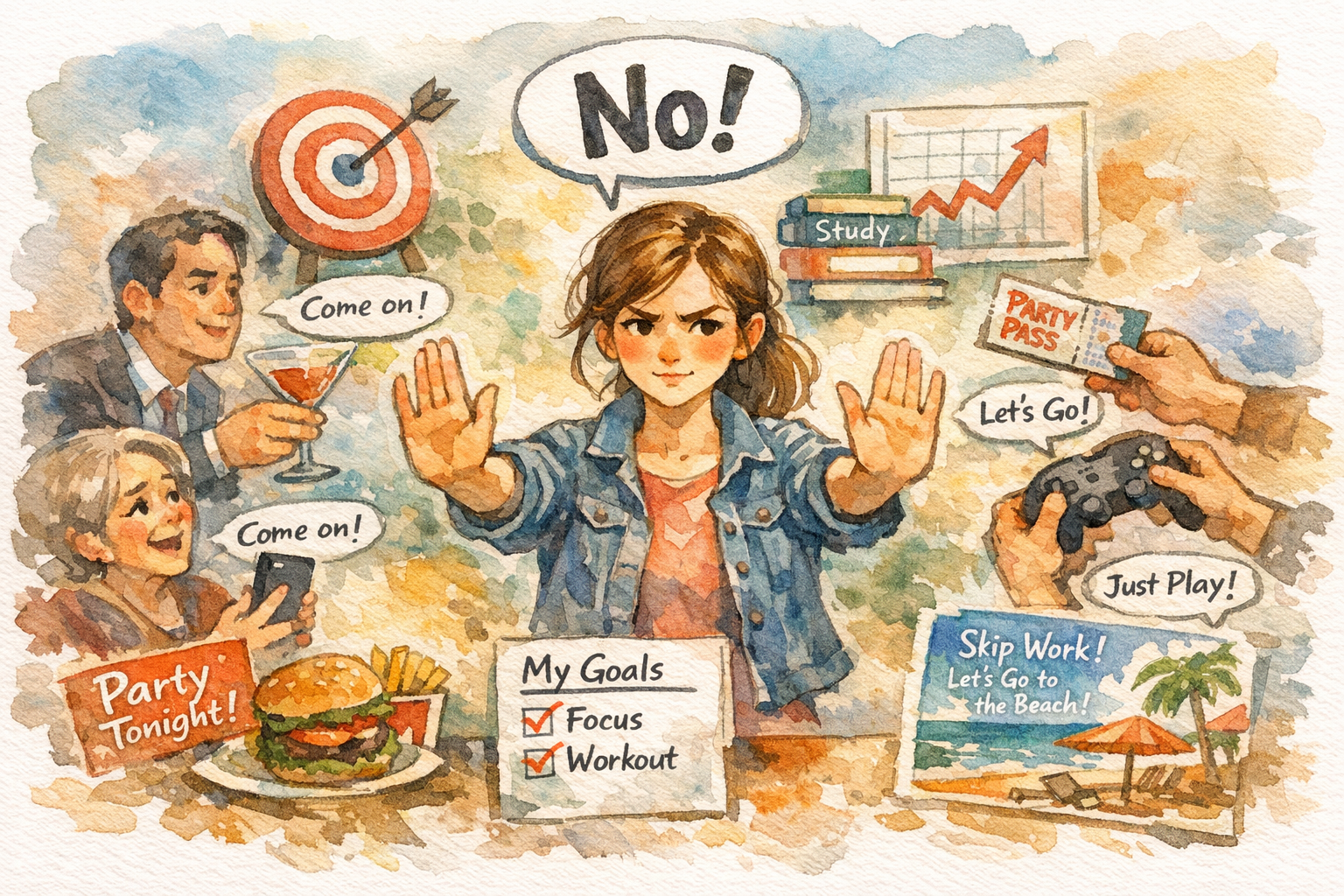 Saying ‘No’ to Reach Goals (DP#200)